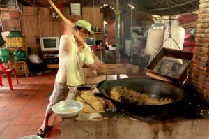 Making Pop Rice in Mekong Delta